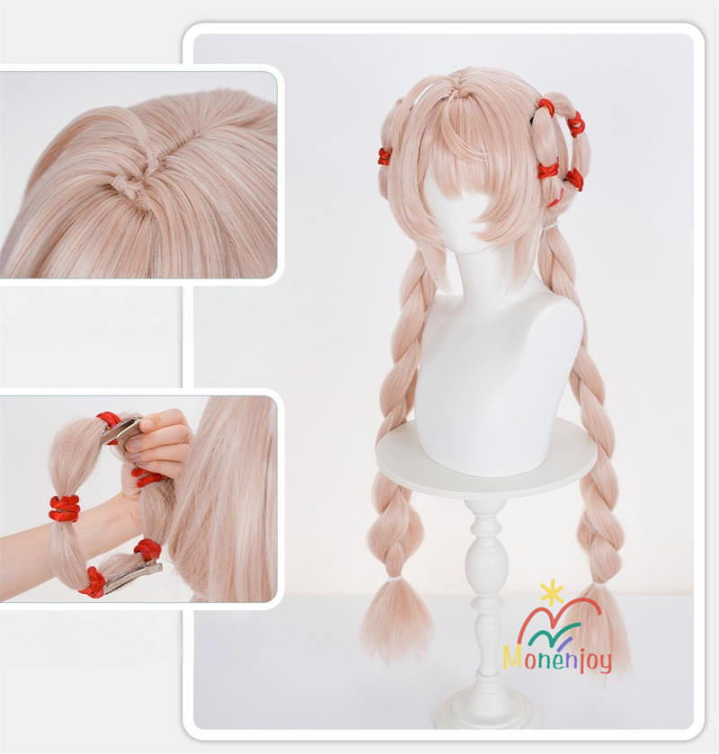 Monenjoy ゼンゼロ ザオ コスプレ ウィッグ　95cm　照　鬘　ケモナー衣装　Furry　テイル　モコモコ　ファーリー