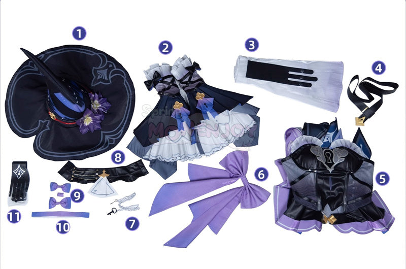 Monenjoy　崩壊スターレイル　マダムヘルタ　コスプレ衣装　礼服　帽子付　GS1374 - Monenjoy