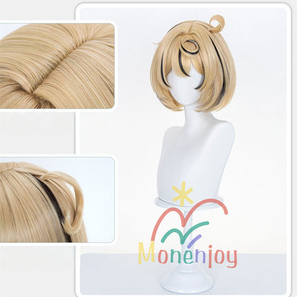 Monenjoy　ゼンレゼンレスゾーンゼロ イドリー ウィッグ　カツラ　34cm　ゼンゼロ／ZZZ　鬘　アクセサリー　コスプレ道具　