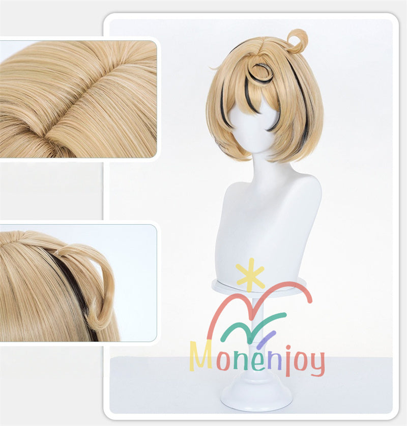 Monenjoy　ゼンレゼンレスゾーンゼロ イドリー ウィッグ　カツラ　34cm　ゼンゼロ／ZZZ　鬘　アクセサリー　コスプレ道具　