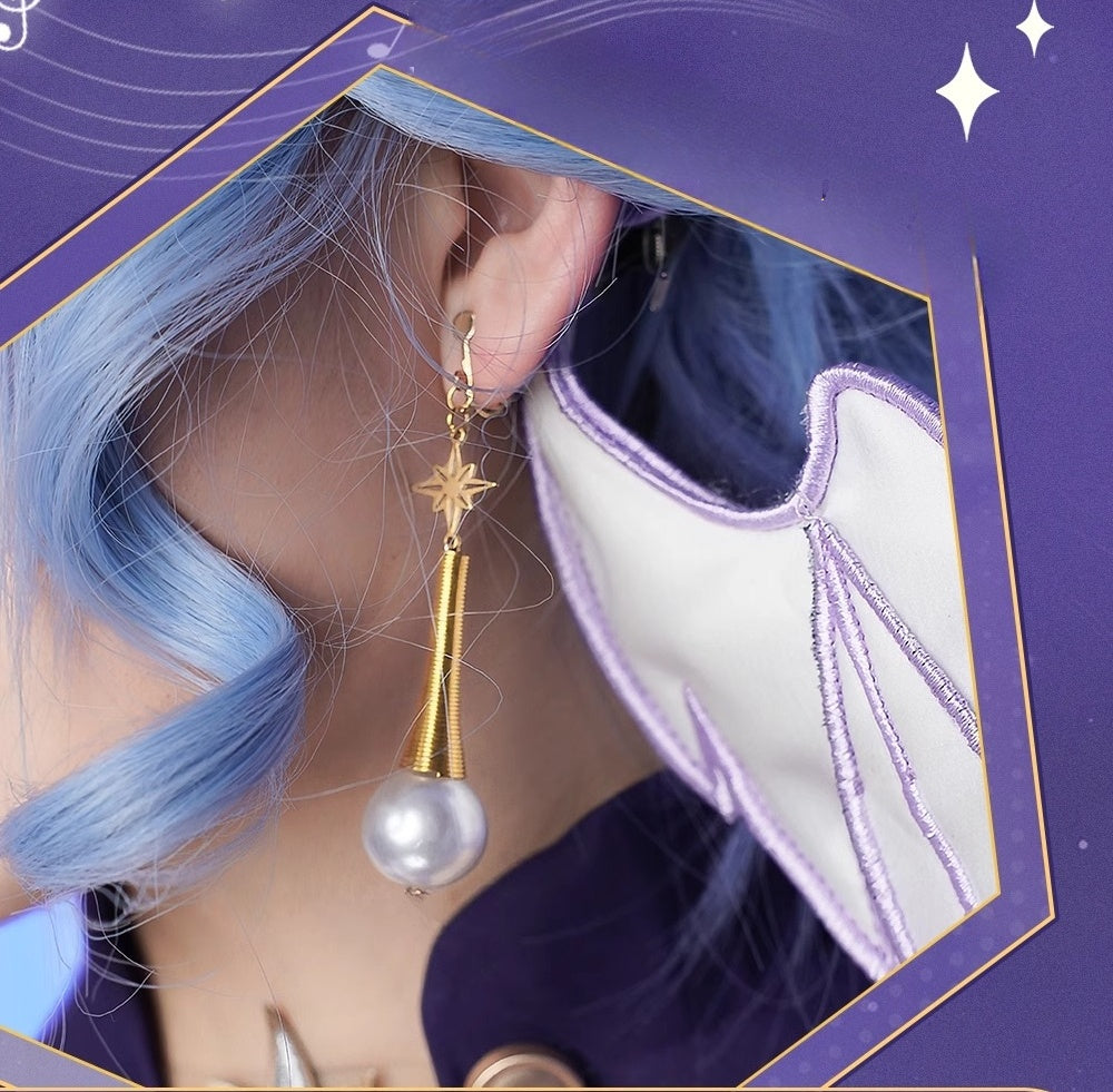 Monenjoy 崩壊スターレイル ロビン 洋服　礼服　コスプレ衣装　ワンピース　豪華3ｄアクセサリー　道具＋ウィッグ追加購入可能 - Monenjoy