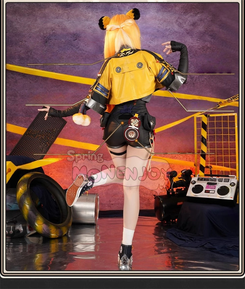 Monenjoy　ゼンレスゾーンゼロ 橘福福 　雲嶽山の門下生　コスプレ衣装 先着3名様限定：爪付き道具 - Monenjoy