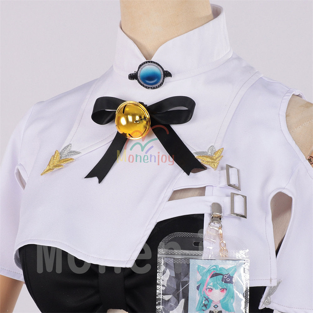 Monenjoy　NTE 　ミント　コスプレ衣装　ネバエバ　コスチューム　イベント　鞄付　ハロウィン舞台対応　ウィッグ追加 MONENJOY