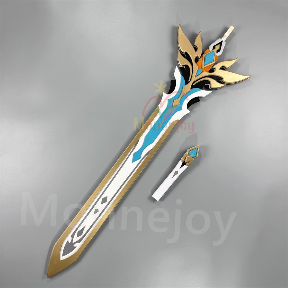 Monenjoy　原神 ファルカ　狼の武勲詩 コスプレ道具　レプリカ　130cm　木材質　ファルカモチーフ 両手剣　イベント舞台対応 MONENJOY