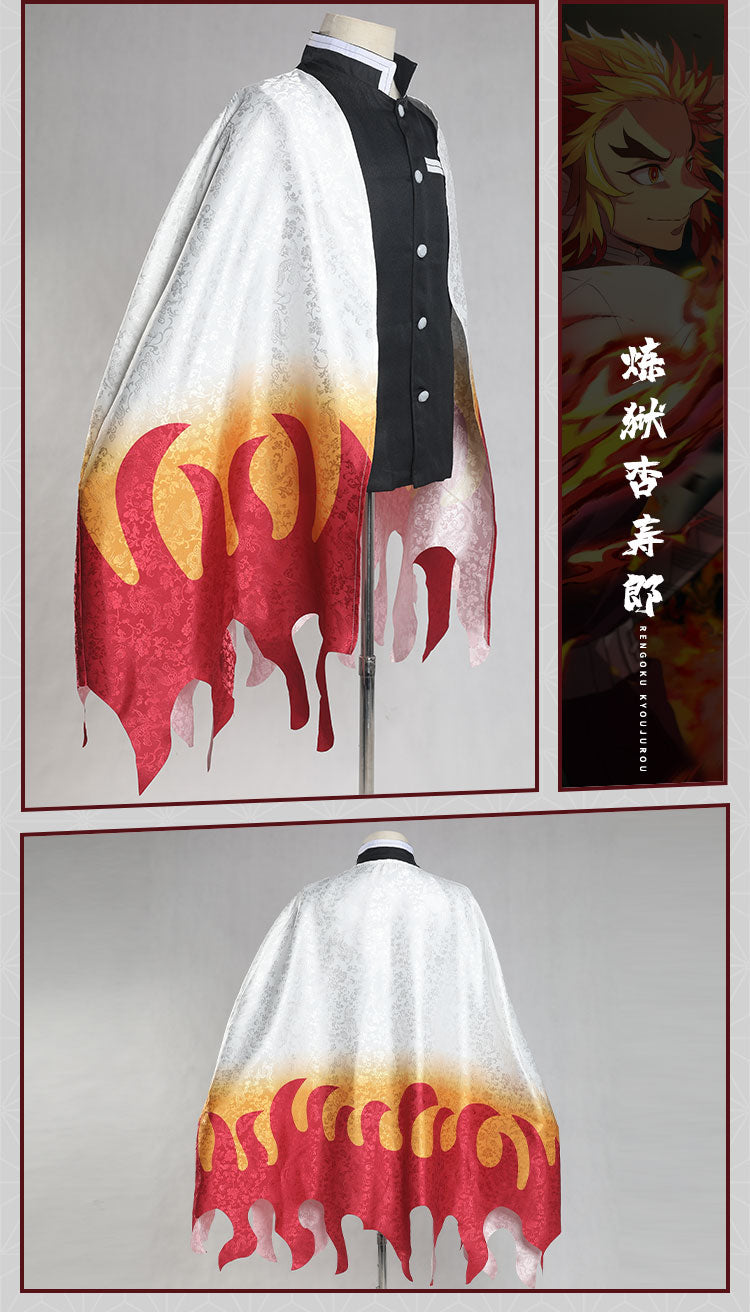 Monenjoy　鬼滅の刃　炭治郎　ケープ　羽織　杏寿郎　カナヲ　我妻善逸　冨岡義勇　胡蝶しのぶ　耀哉　ジャカード織り　コスプレ衣装　羽織　柱　浴衣　部着兼用　コスプレ 　変装　クリスマス　ハロウィン