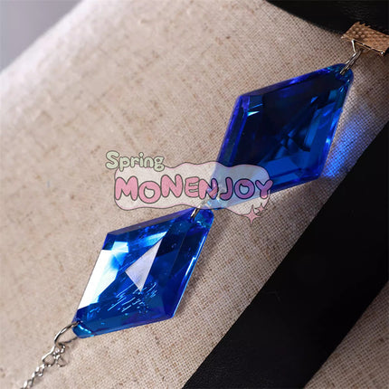 Monenjoy Genshin Impact Skirk Cosplay Costume with 3D Resin Accessories, Ships Same Day, Great Value when Purchased as a Set