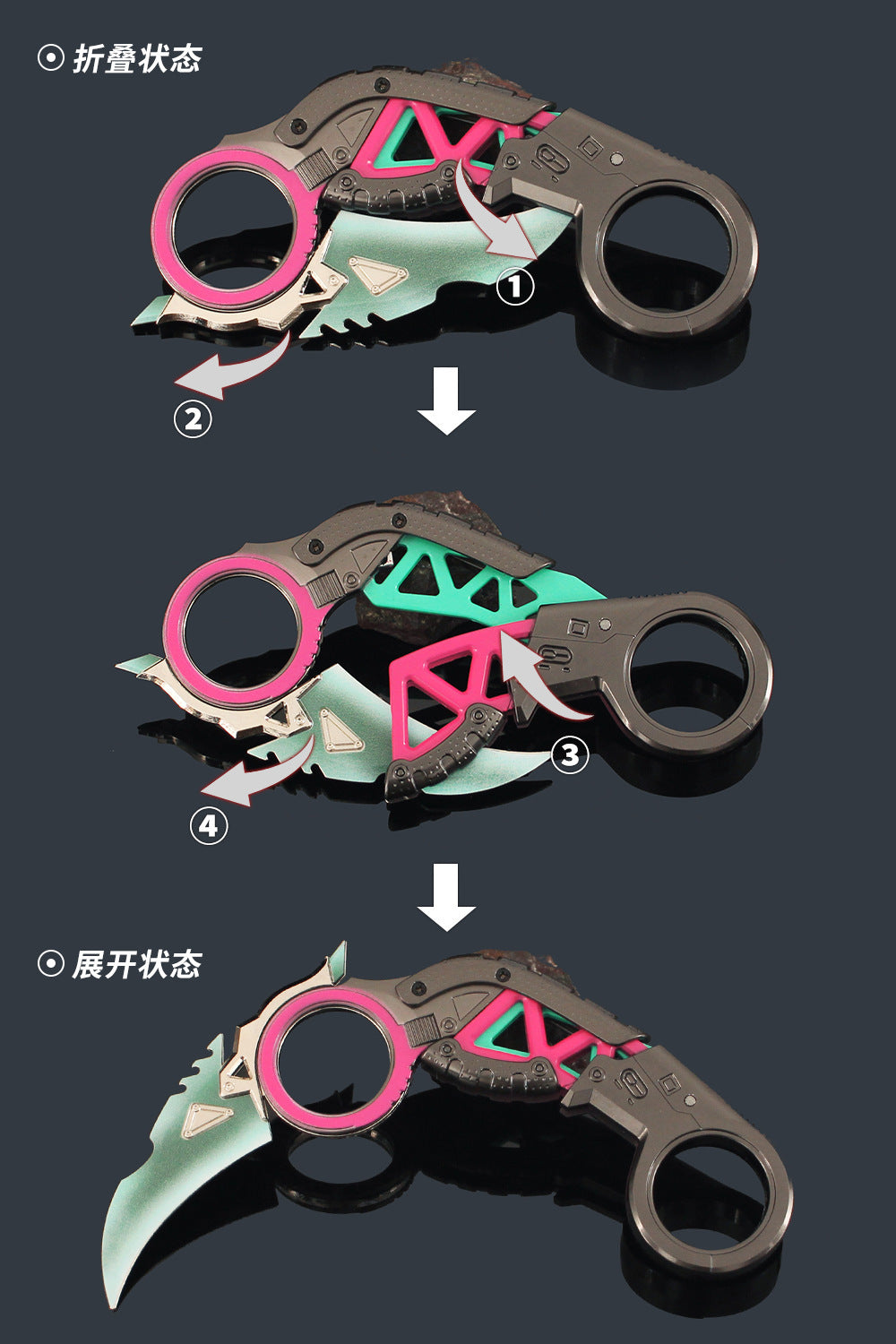 Monenjoy　エーペックスレジェンズ　ラプターズクロー 18cm　コスプレ道具　武器モデル　Apex　萌えグッズ　ダイキャスト製　240g　MN001 - Monenjoy