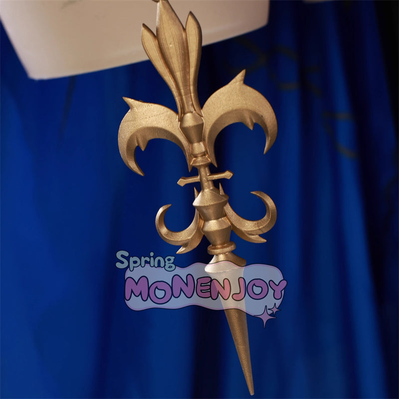 Monenjoy 鳴潮 カルテジアコスプレ衣装　 フルールドリス 礼服　放浪騎士　豪華コス衣装　エルフ耳+黒キャミ+スパッツ付属 スカート色完全再現 プレミアム版