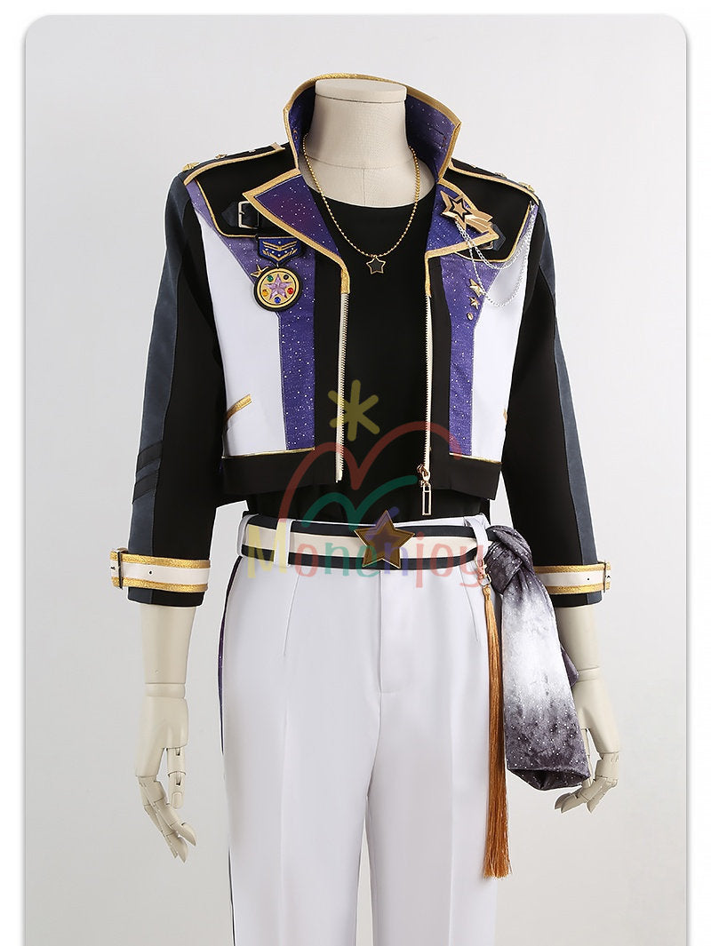 Monenjoy　あんさんぶるスターズ！！風　流星隊の新衣装　守沢千秋／流星レッド　深海奏汰／流星ブルー　南雲鉄虎／流星ブラック　高峯翠／流星グリーン　仙石忍／流星イエロー　隊服　ユニフォーム