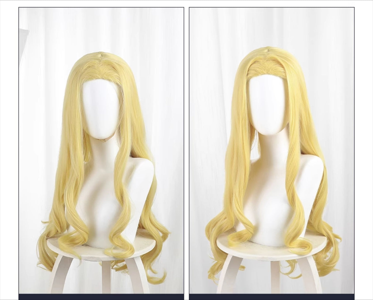 Monenjoy　タコピーの原罪  雲母坂 まりな　ウィッグ　カツラ　黄色　コスプレ道具　自然　80cm　地雷系　かわいい