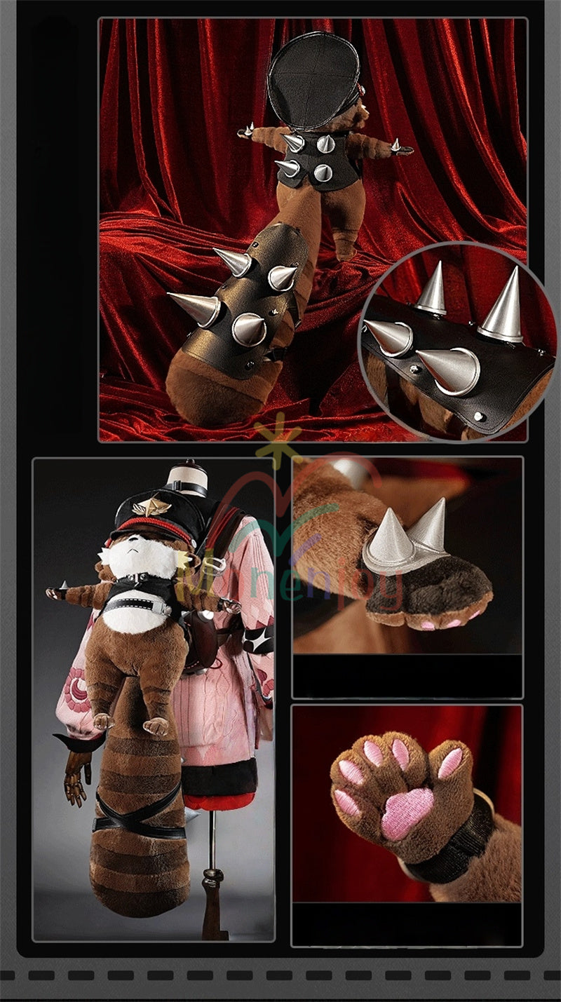 売り切れ次第終了・再入荷なし　Monenjoy　ゼンレスゾーンゼロ　浮波柚葉　コスプレ衣装　　セーラー服　Ukinami Yuzuha　怪啖屋　ミニスカート　狸の尻尾　本物の狸　かまちー追加　イベント　おもちゃ　狸　セーターコート　