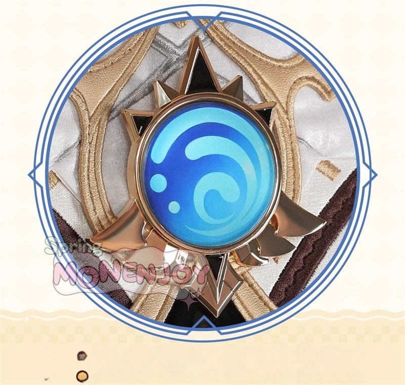 Monenjoy 原神 ダリア コスプレ衣装 Dahlia　帽子付 金属製パーツ　イベントGS1419 - Monenjoy