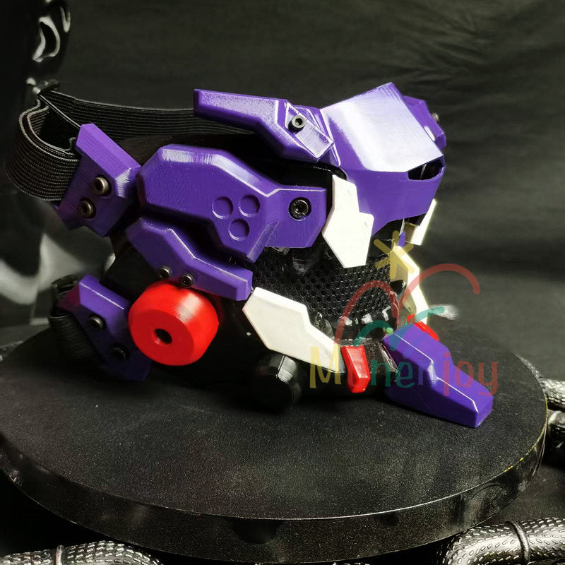 Monenjoy　エヴァンゲリオン　EVA初号機　コスプレ道具　印象マスク　PLA材質　碇シンジ　EVA　エヴァ　仮面　コスプレ道具