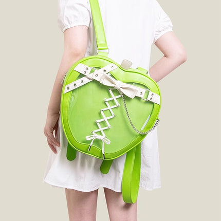 Monenjoy　痛バッグ　アニメ　地雷系　パンク　渋谷　原宿ファション　コスプレ　2次元　萌えグッズ　バックパック/リュック 可愛い　デザイン　装備品　アクセサリー
