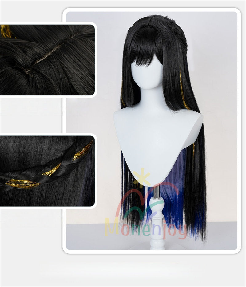 Monenjoy 崩壊スターレイル　コンスタンス　ダリア 　ウィッグ　100cm　鬘　永火官邸　　コスプレ道具　天外衛星通信 　コスチューム　イベント　カツラ　ハロウィン