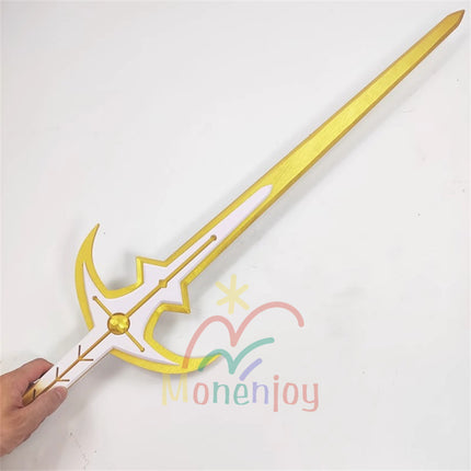 Monenjoy Genshin Impact Traveler One-Handed Sword Cosplay Prop Wooden Traveler Weapon Model GS1438