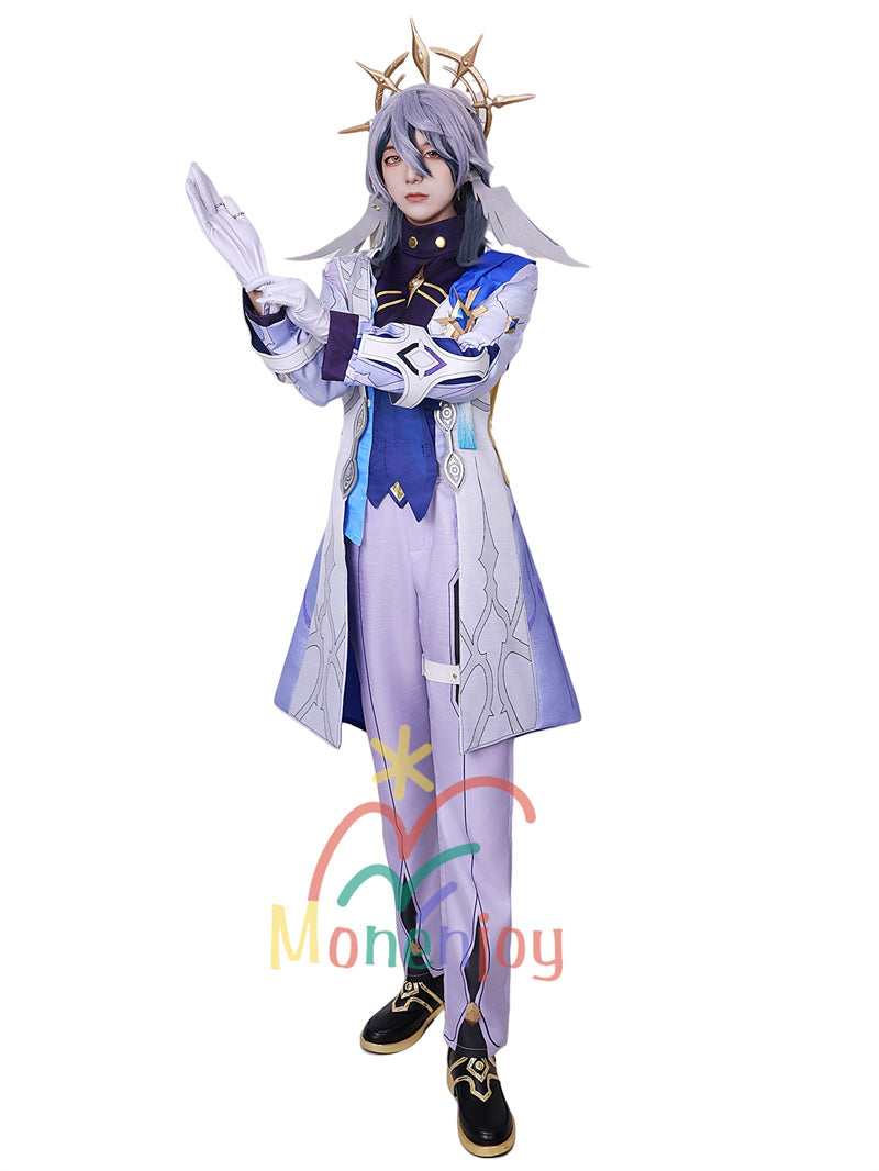 Monenjoy Houkai Star Rail Sunday Stage Costume Embroidered Fabric Flower Pattern Fabric Costume Disguise Event Masquerade Fireworks Festival School Festival COS