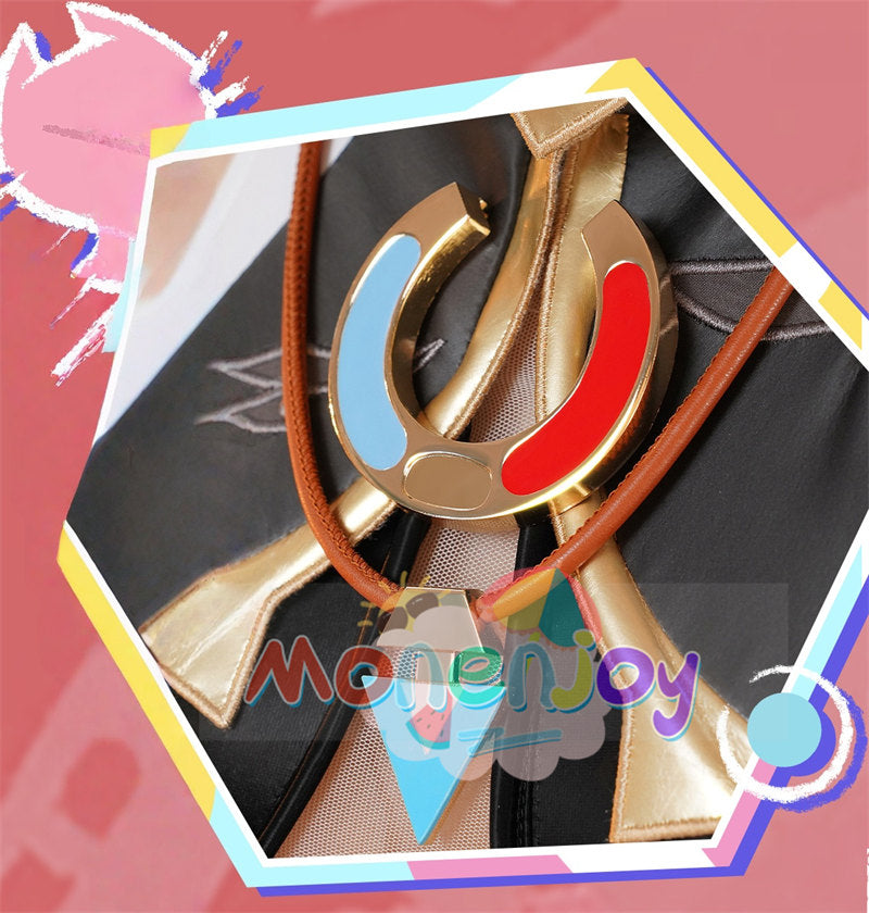 Monenjoy　原神　ヤフォダ　コスプレ　金属製神の目　ナド・クライ編　風元素　月の輪　PU手甲付　コスプレ衣装　金属製パーツ　コスチューム　27個大セット　ハロウィン