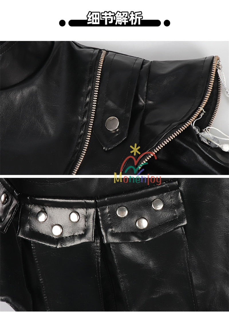 Monenjoy　KPOPガールズ! デーモン・ハンターズ　ルミ コスプレ衣装　Rumiコスモスーツ　黒色　人工革　戦闘服　Saja Boys KPop Demon Hunters　バトルスーツ　GS1960