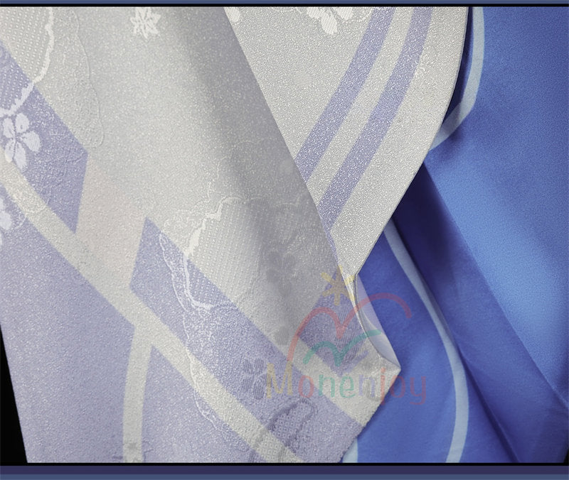 Monenjoy 原神 コロンビーナ コスプレ衣装　少女　コスチューム　髪飾り＋アイマスク付　3ｄ樹脂製パーツ　 ナドクライ編 執行官 月の少女 Damselette Columbina コスプレ衣装　ジャカード生地 コスチューム