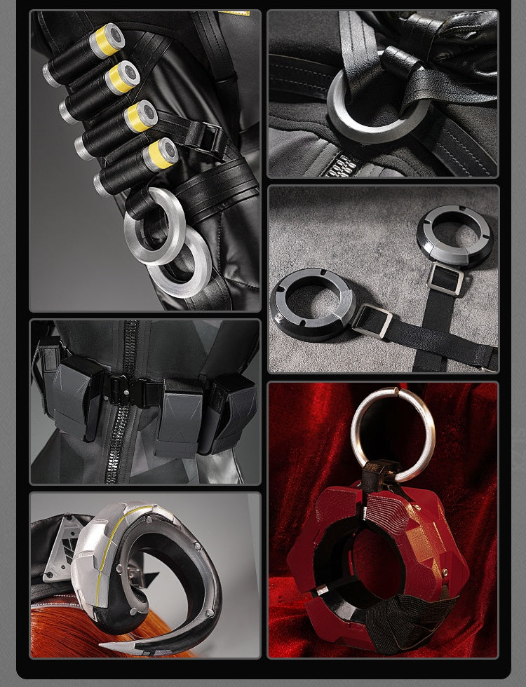 Monenjoy　ゼンレスゾーンゼロ　オルペウス　コスプレ衣装　鬼火　ゼンゼロ／ZZZ　イベント 鬼火+角＋尻尾追加可能　ボルス小隊　ハロウィン　