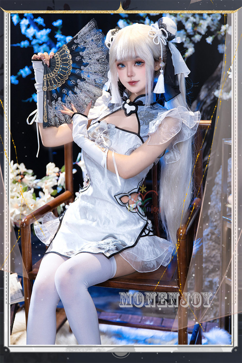 Monenjoy　NARAKA:BLADEPOINT　玉雪の心　殷紫萍　コスプレ衣装　ドレス　 武者　 コスチューム MONENJOY
