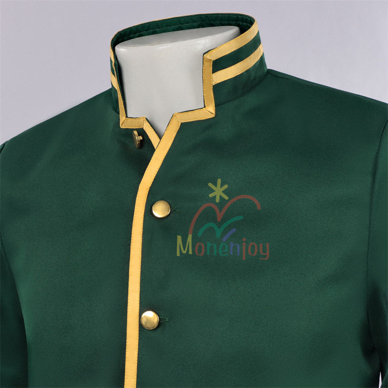 Monenjoy　デッドアカウント　縁城 蒼吏　コスプレ衣装緑色　霞流 括　えにしろ そうじ　仮装　舞台服　コスチューム