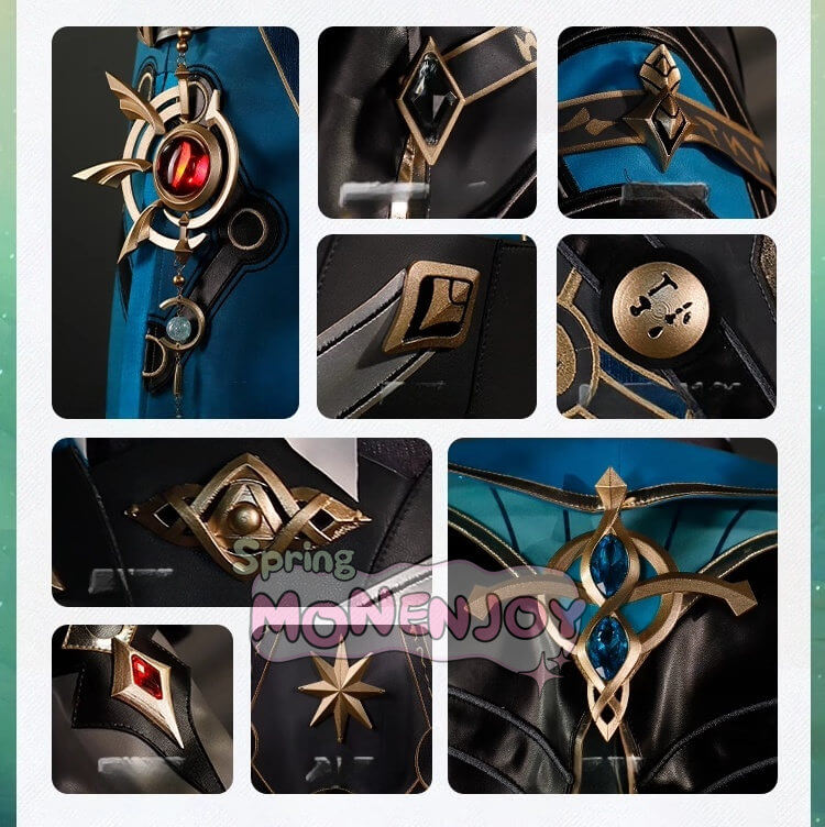 Monenjoy 崩壊スターレイル アナイクス 神悟の樹庭　コスプレ衣装　 豪華3ｄ樹脂アクセサリー　 Anaxa HonkaiStar Rail GS1425 - Monenjoy