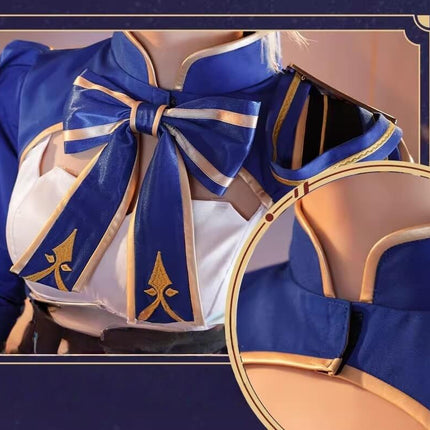 Monenjoy 崩壊スターレイル セイバー Saber　コスプレ衣装　ワンピース　戦闘服　ブルー色　イベントGS1423 - Monenjoy