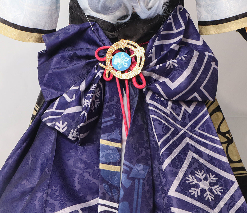 Monenjoy　原神　神里綾華　コスプレ衣装　イベント　仮装　ハロウィン　白鷺の庭　水元素　cosplay　学園祭 - Monenjoy