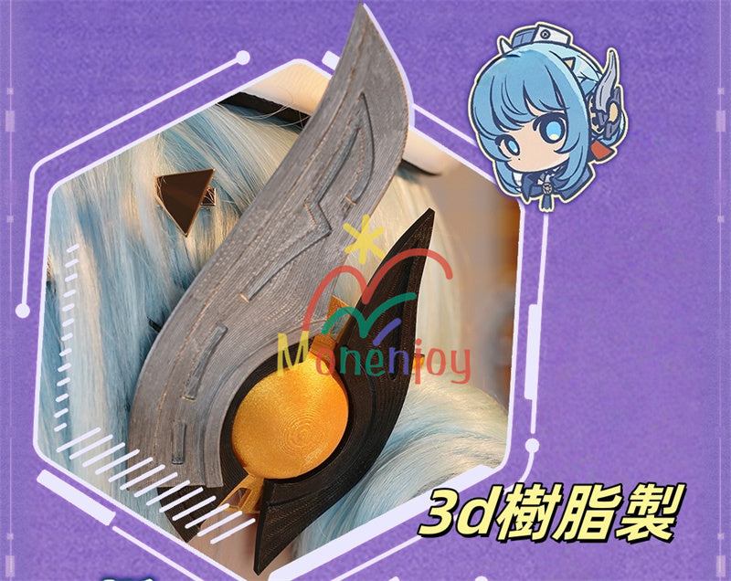 納品一掃セール！売り切れ次第終了 Monenjoy  原神 イネファ コスプレ衣装　Ineffa ロボット　イヤホーン＋帽子＋腿カバー付　 完全再現コスプレ 新星の駆動 ロボ娘 ハロウィン