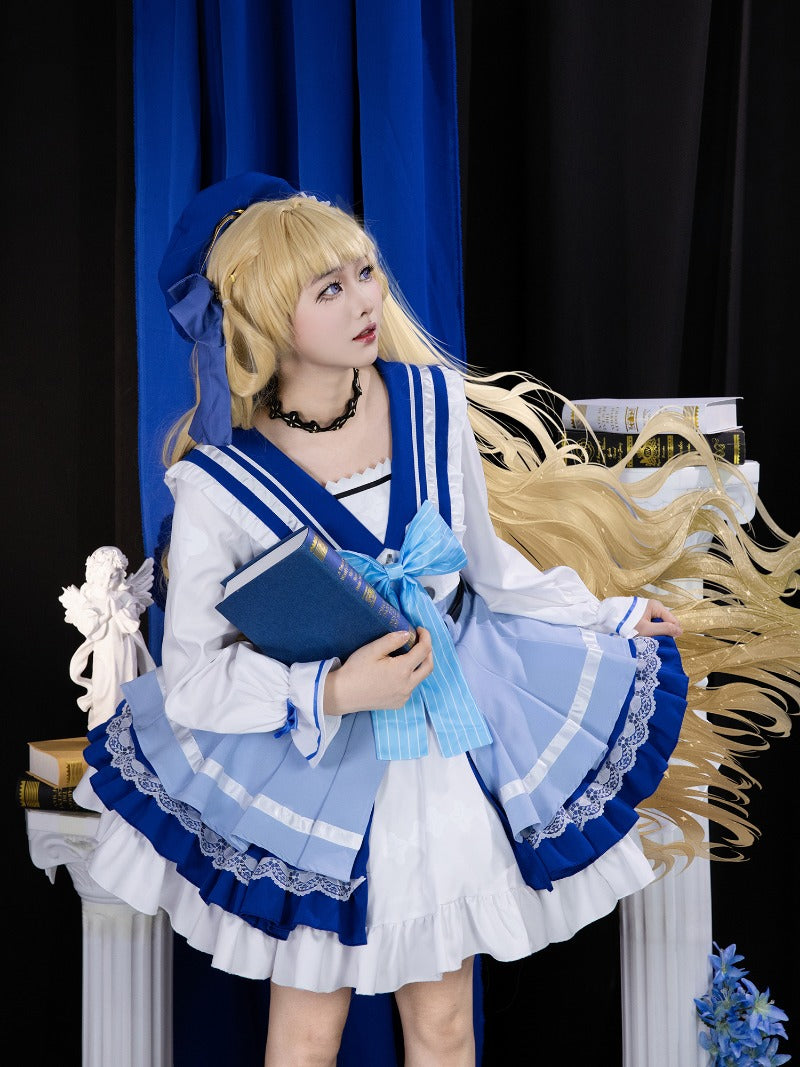 「在庫限り・完売次第終」Monenjoy　鳴潮　ローソンコラボ　フィービー　コスプレ衣装　ワンピース　ドレス　セーラー服　ロリータ　共鳴者　コスチューム　イベント　かわいい　