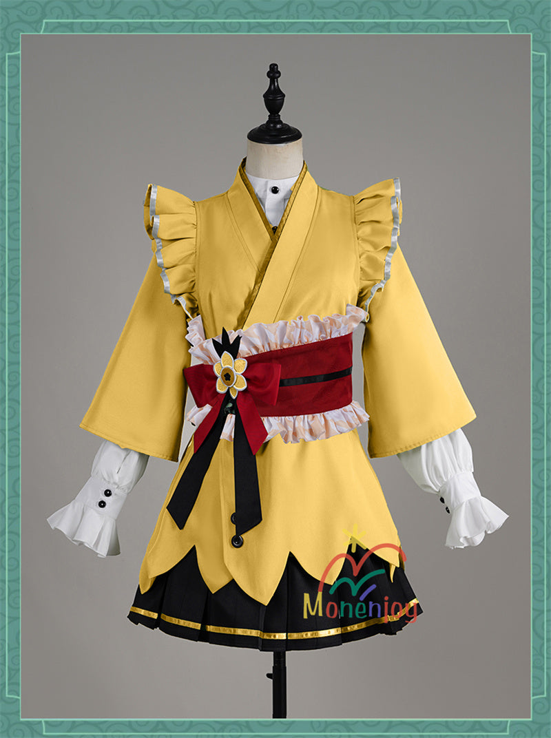 Monenjoy　前橋ウィッチーズ　新里 アズ　北原 キョウカ　三俣 チョコ　上泉 マイ赤城 ユイナ　コスプレ衣装　 メイド服　コスチューム　魔女GS1917　