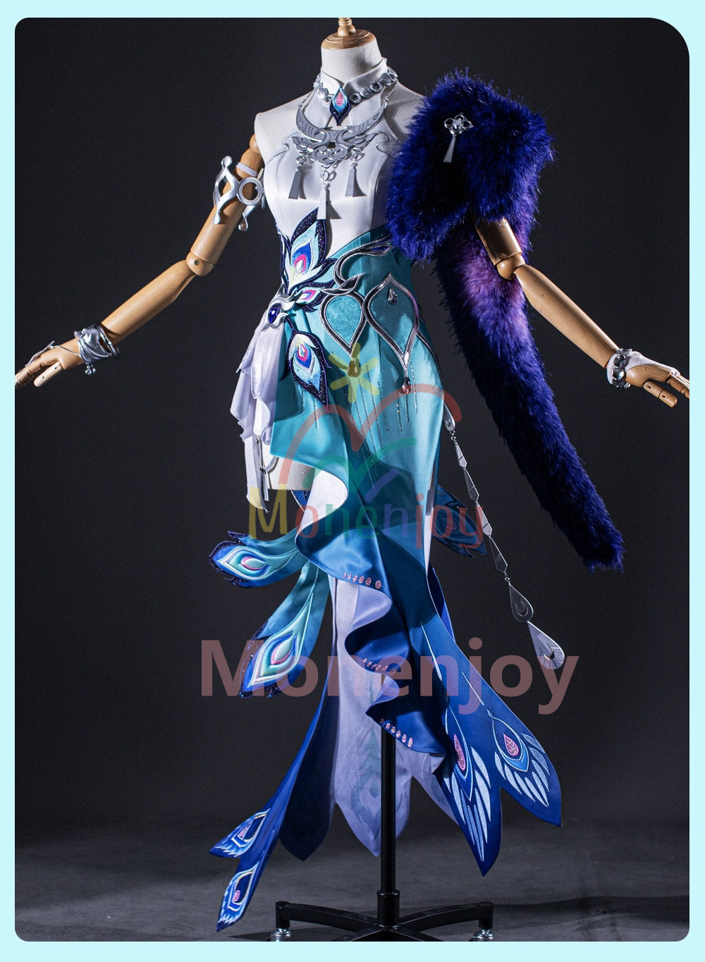 Monenjoy　 崩壊スターレイル 爻光　コスプレ衣装　Yao Guang　コスチューム　Honkai: Star Rail　金属装飾パーツ　精巧な刺繍柄　イベント　 MONENJOY
