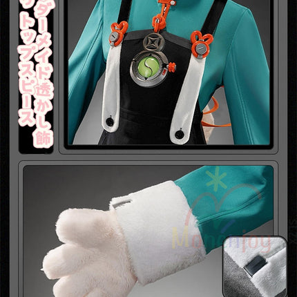 Monenjoy  ゼンゼロ ザオ コスプレ衣装　照　フワワワ　ケモナー衣装　Furry　テイル　モコモコ　ファーリー ウィッグ＋爪＋グローブ＋武器追加可能
