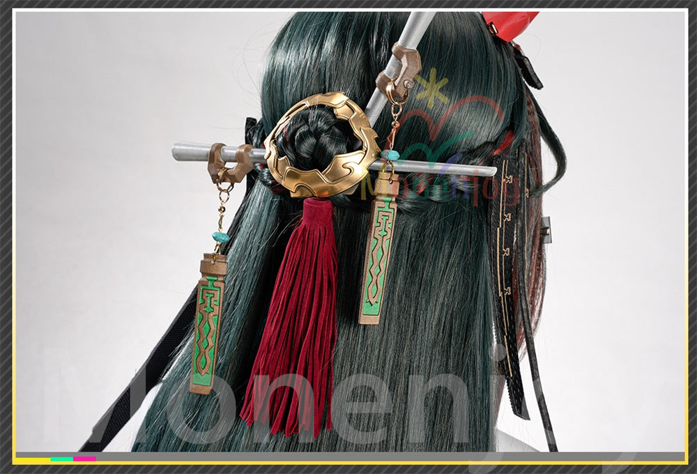 予約　Monenjoy　エンドフィールド 　ゾアン・ファンイ　コスプレ衣装　角付　合金パーツ　 アークナイツ 　PUアクセサ　イベント舞台対応 MONENJOY