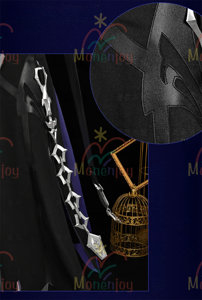 Monenjoy　原神 フリンズ　コスプレ衣装　Genshin　ライトキーパー　雷元素　 初期衣装—夜想曲　闇影と灯り　 コスチューム　ナド・クライ　