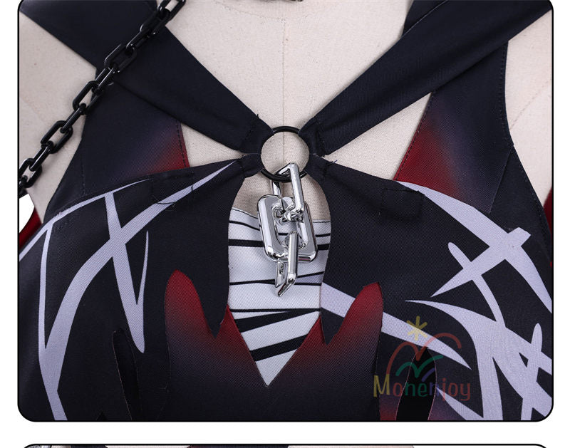 Monenjoy　 魔法少女ノ魔女裁判　紫藤アリサコスプレ衣装　囚人番号666　コスチューム　イベント　ドレス