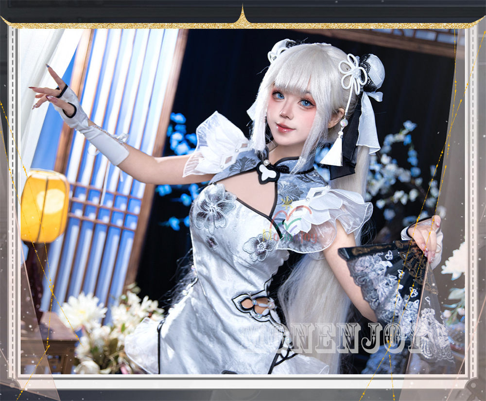 Monenjoy　NARAKA:BLADEPOINT　玉雪の心　殷紫萍　コスプレ衣装　ドレス　 武者　 コスチューム MONENJOY