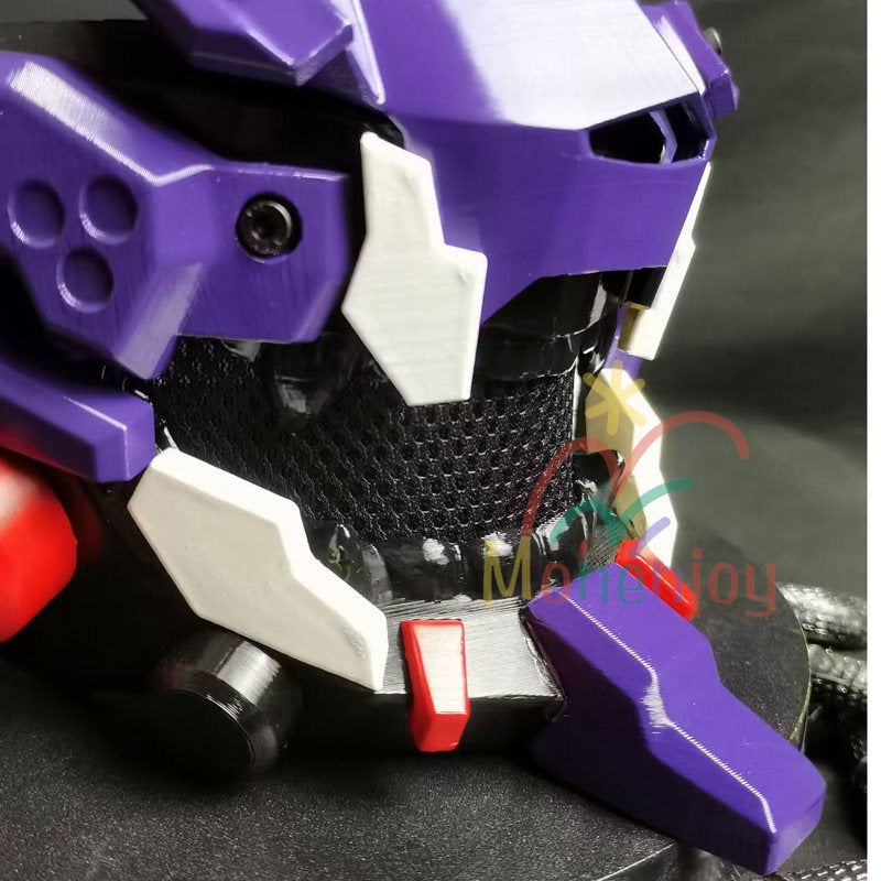 Monenjoy　エヴァンゲリオン　EVA初号機　コスプレ道具　印象マスク　PLA材質　碇シンジ　EVA　エヴァ　仮面　コスプレ道具