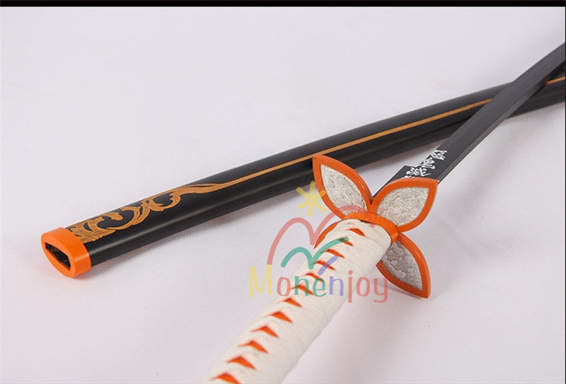 Monenjoy　鬼滅の刃　蟲柱 胡蝶 しのぶ 　104cm　木刃　木鞘　コスプレ道具　日本刀　おもちゃ　イベント　武器モデル