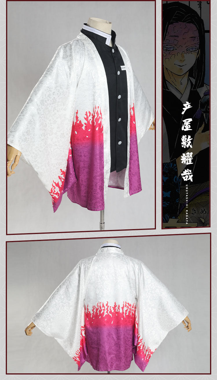 Monenjoy　鬼滅の刃　炭治郎　ケープ　羽織　杏寿郎　カナヲ　我妻善逸　冨岡義勇　胡蝶しのぶ　耀哉　ジャカード織り　コスプレ衣装　羽織　柱　浴衣　部着兼用　コスプレ 　変装　クリスマス　ハロウィン