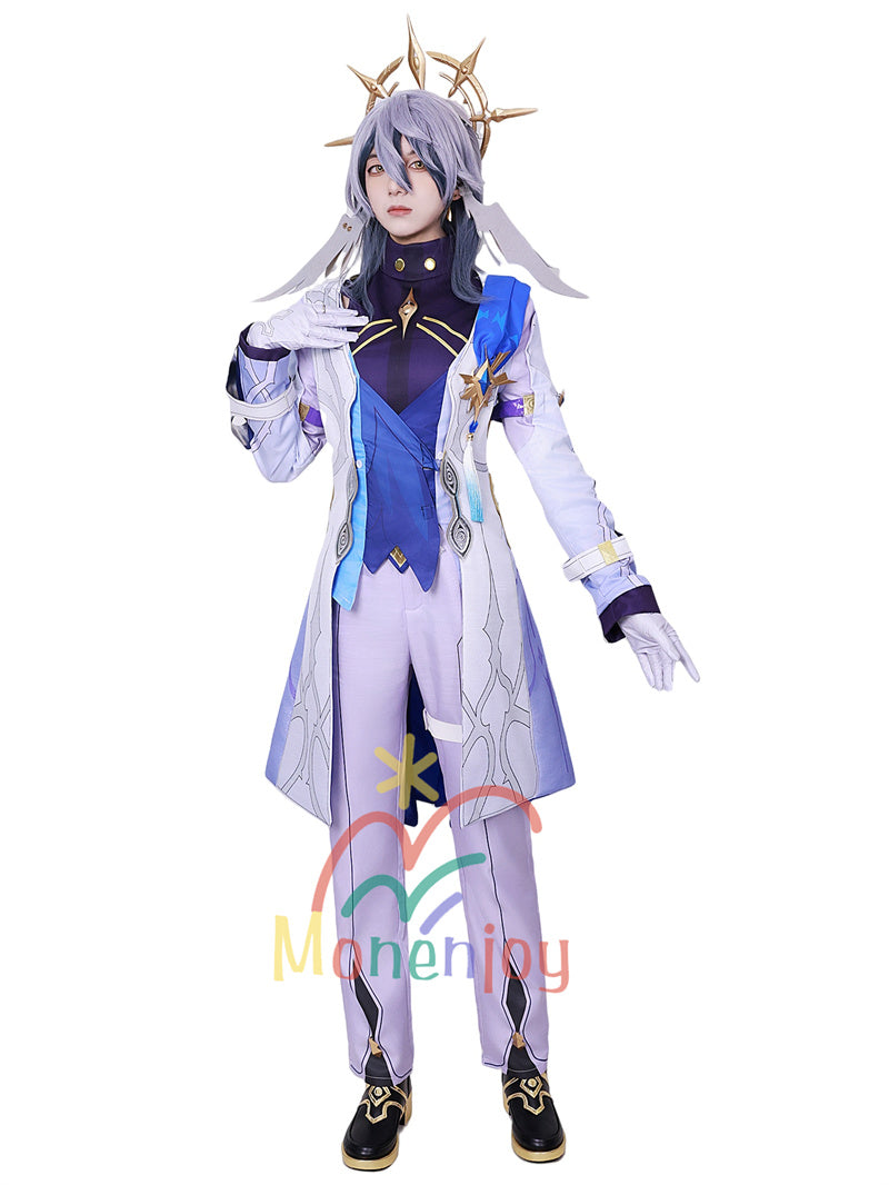 Monenjoy Houkai Star Rail Sunday Stage Costume Embroidered Fabric Flower Pattern Fabric Costume Disguise Event Masquerade Fireworks Festival School Festival COS