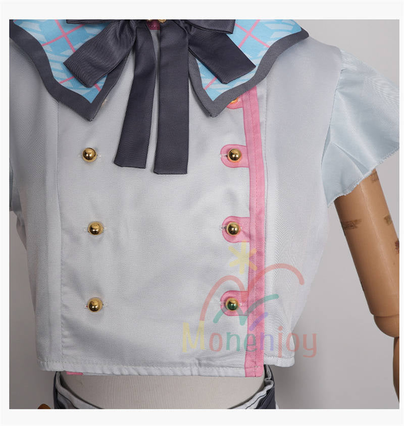 Monenjoy　プロジェクトセカイ MORE MORE JUMP！　桃井 愛莉　コスプレ衣装 ステージ服　ライブ服　舞台服　feat. 初音