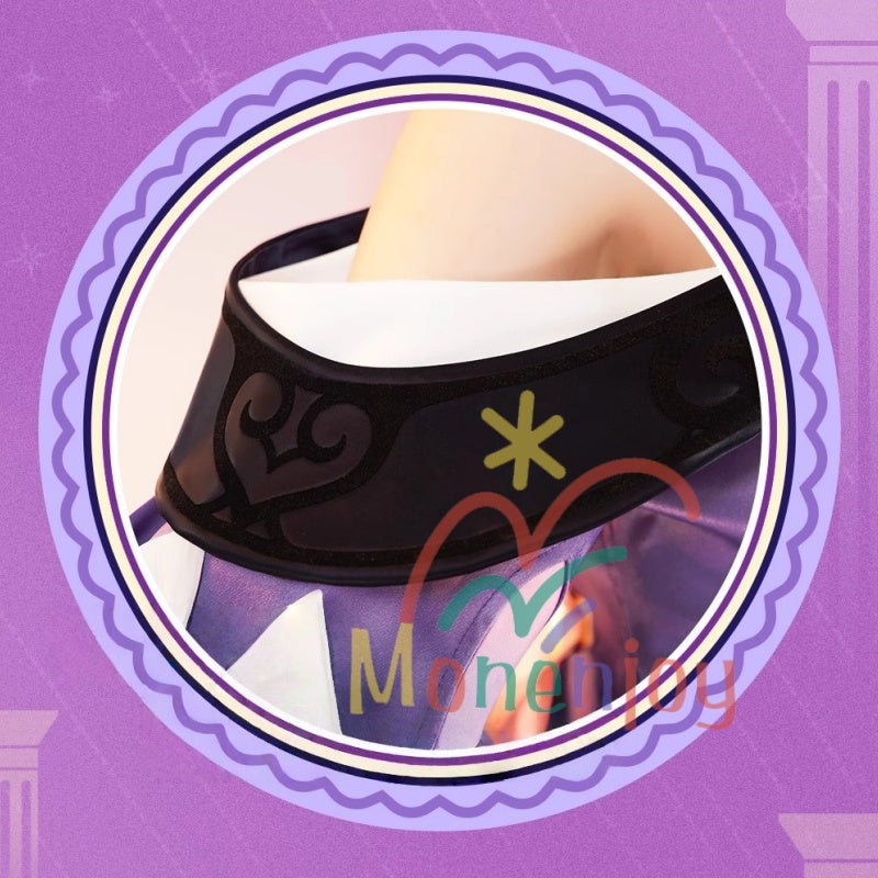 Monenjoy Collapsible Star Rail Cyrene Costume with Luxury Metal Decoration Cyrene Star Rail Cosplay Costume GS1449