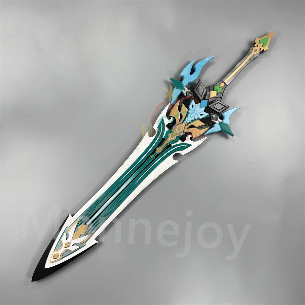 Monenjoy　原神 ファルカ　狼の武勲詩 コスプレ道具　レプリカ　130cm　木材質　ファルカモチーフ 両手剣　イベント舞台対応 MONENJOY