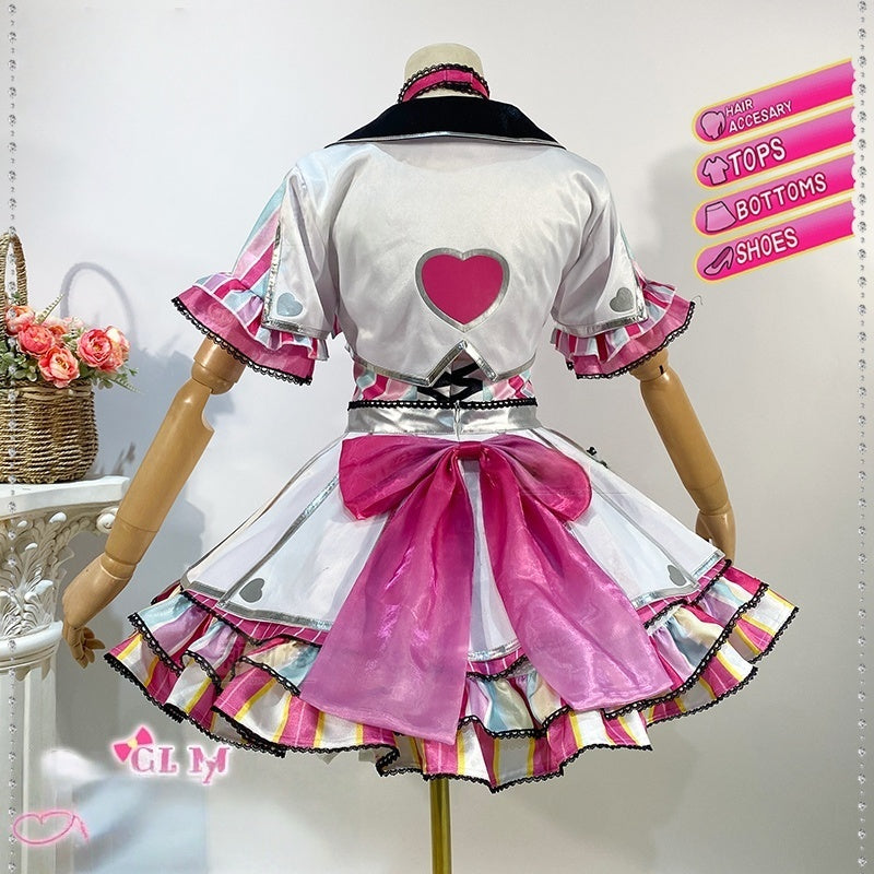 Monenjoy　TVアニメ アイドルタイムプリパラ  真中 らぁら コスプレ衣装　南みれぃ　北条そふぃ　舞台服　SoLaMiSMILE 　イベント