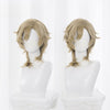Monenjoy 崩壊スターレイル アベンチュリン ウィッグ　38cm　カツラ　コスプレ道具 博戯の砂金石 - Monenjoy