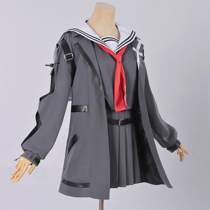 Monenjoy 鳴潮　千咲　コスプレ衣装　JK服　ちさ　 WutheringWaves  制服　グレー色　Chisa ユニフォーム　イベント　コスチュームGS1958