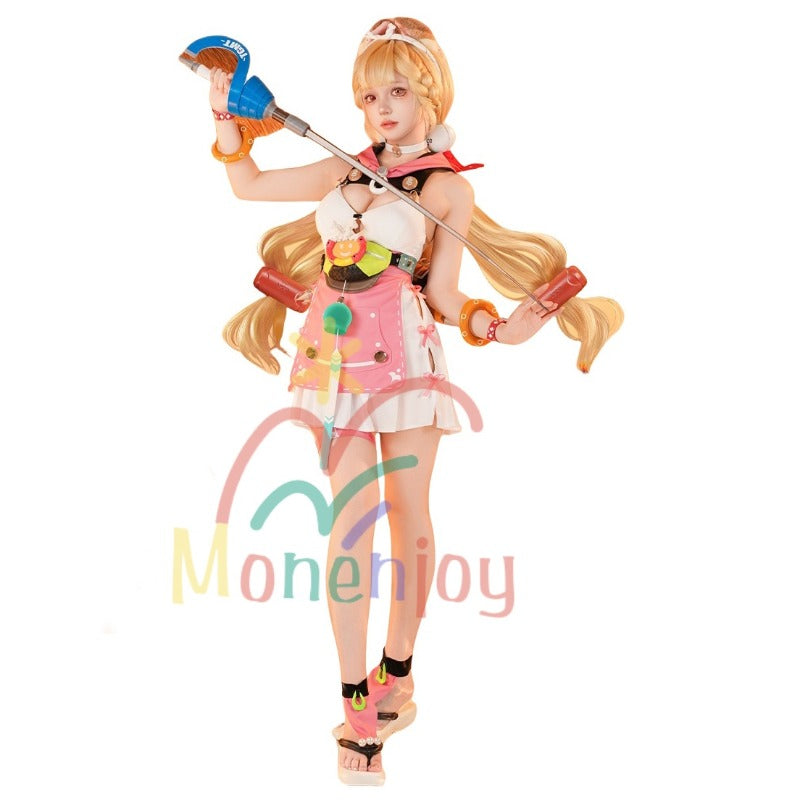 Monenjoy ゼンレスゾーンゼロ　アリスのコスチューム「タイム香る海辺」 水着 アリス・タイムフィールド　コスプレ衣装　コスチューム　怪啖屋　イベント　